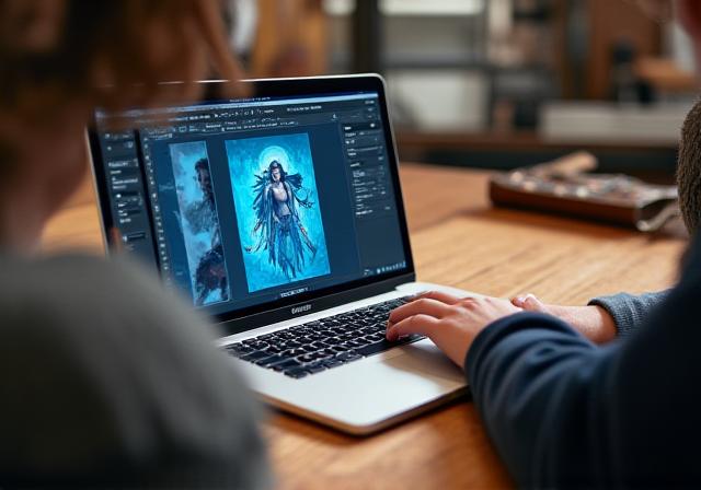 Artigiano che lavora su un berretto letterario