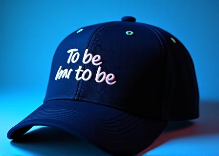 Berretto estivo con citazione To be or not to be